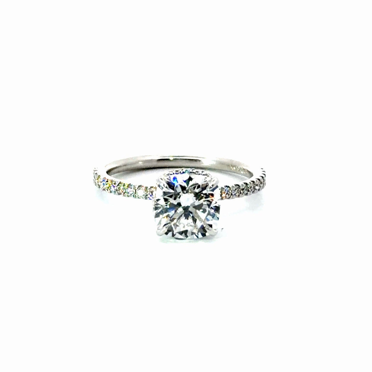 Square Cushion Cut Lab Diamond - Reverse Halo - Available in 1.00ct - 7.00ct - Hidden Halo Reverse Halo Lab Diamonds