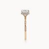 Square Cushion natural diamond engagement ring, reverse halo – view 4 of 4