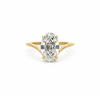 Step-Cut Oval Lab Diamond - 1.50MM Tube Shank - Available in 1.00ct - 7.00ct - Lab Engagement Ring