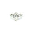 Step-Cut Oval Lab Diamond - Italian Pave - Available in 1.00ct - 7.00ct - Lab Engagement Ring