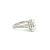 Step-Cut Oval Lab Diamond - Italian Pave - Available in 1.00ct - 7.00ct - Lab Engagement Ring
