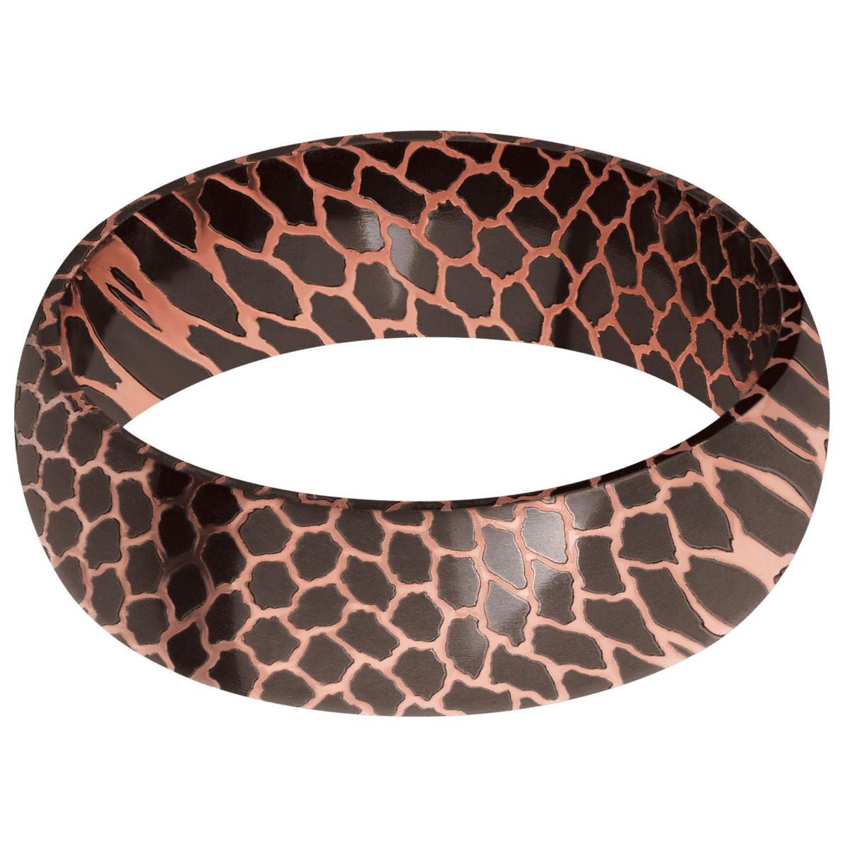 Superconductor Noir + Polish Finish - 7 mm wide Domed Superconductor Noir band. - Custom