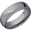 Tantalum + Anglesatin Polish Finish - 7 mm wide Domed Stepped Down Edges Tantalum band. - Custom