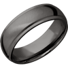 Tantalum Noir + Anglesatin Polish Finish - 7 mm wide Domed Stepped Down Edges Tantalum Noir band. - Custom