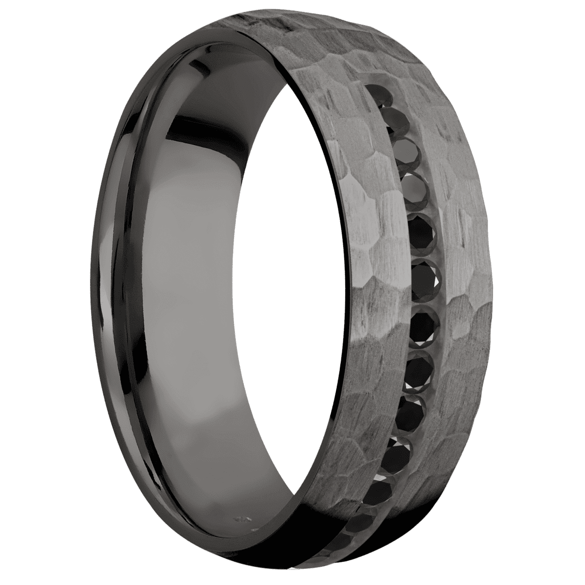Tantalum Noir + Hammer Finish - NTA7DHALFETERNITYBLKDIA.03CH - Custom