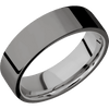 Tantalum Noir + Polish Finish + Titanium - 7 mm wide Flat Tantalum Noir band featuring a Titanium sleeve. - Custom