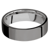 Tantalum Noir + Polish Finish + Titanium - 7 mm wide Flat Tantalum Noir band featuring a Titanium sleeve. - Custom