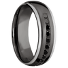 Tantalum Noir + Satin Polish Finish - NTA7DGE21EDGE/PTHALFETERNITYBLKDIA.05CH - Custom