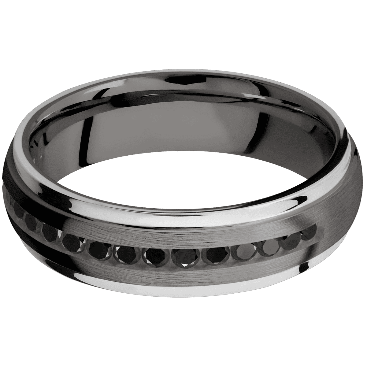 Tantalum Noir + Satin Polish Finish - NTA6DGE21EDGE/PTHALFETERNITYBLKDIA.03CH - Custom