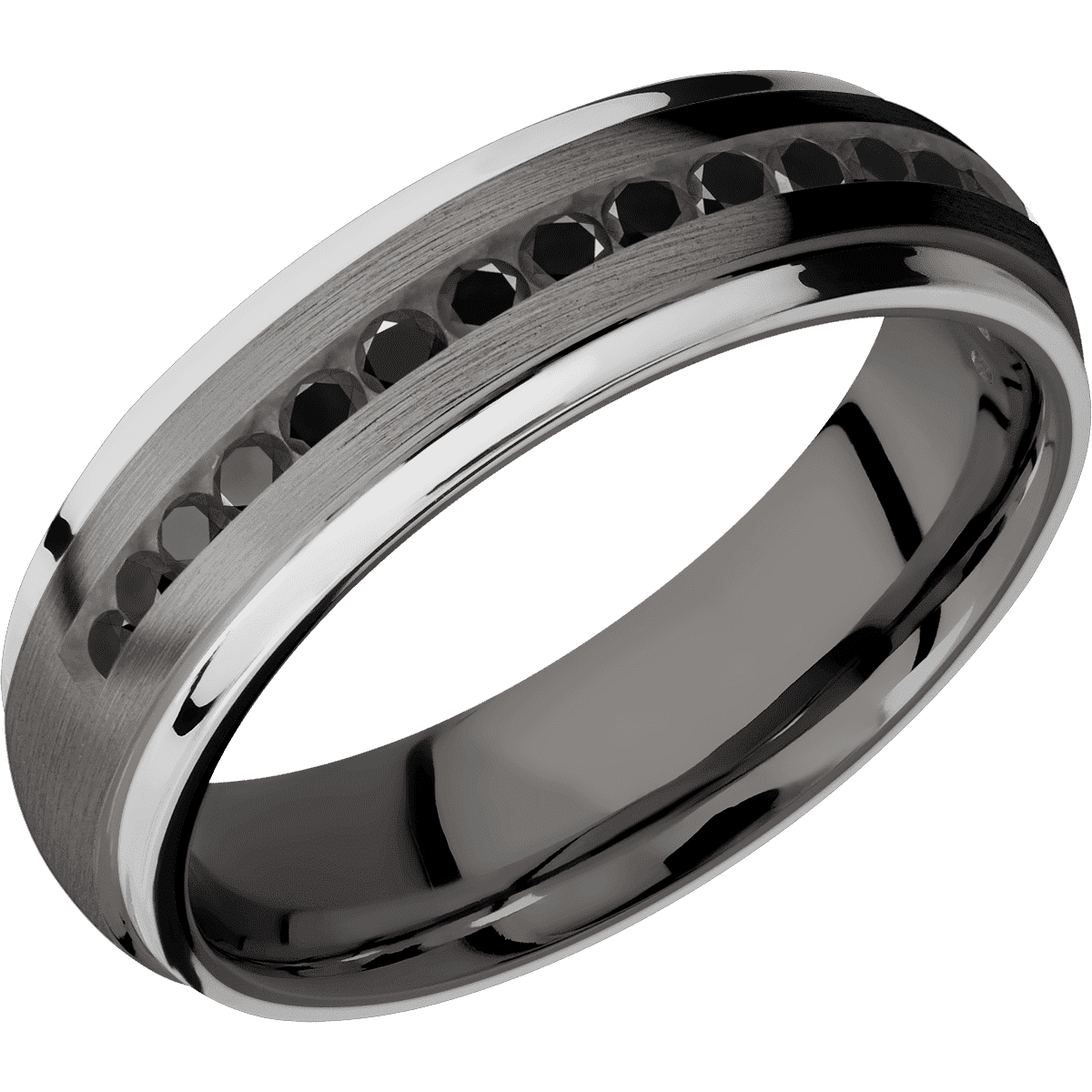 Tantalum Noir + Satin Polish Finish - NTA6DGE21EDGE/PTHALFETERNITYBLKDIA.03CH - Custom