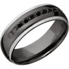 Tantalum Noir + Satin Polish Finish - NTA7DGE21EDGE/PTHALFETERNITYBLKDIA.05CH - Custom