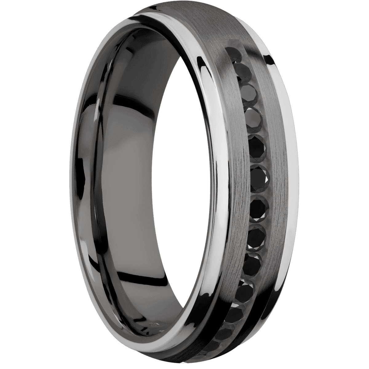 Tantalum Noir + Satin Polish Finish - NTA6DGE21EDGE/PTHALFETERNITYBLKDIA.03CH - Custom
