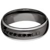 Tantalum Noir + Satin Polish Finish - NTA7DGE21EDGE/PTHALFETERNITYBLKDIA.05CH - Custom
