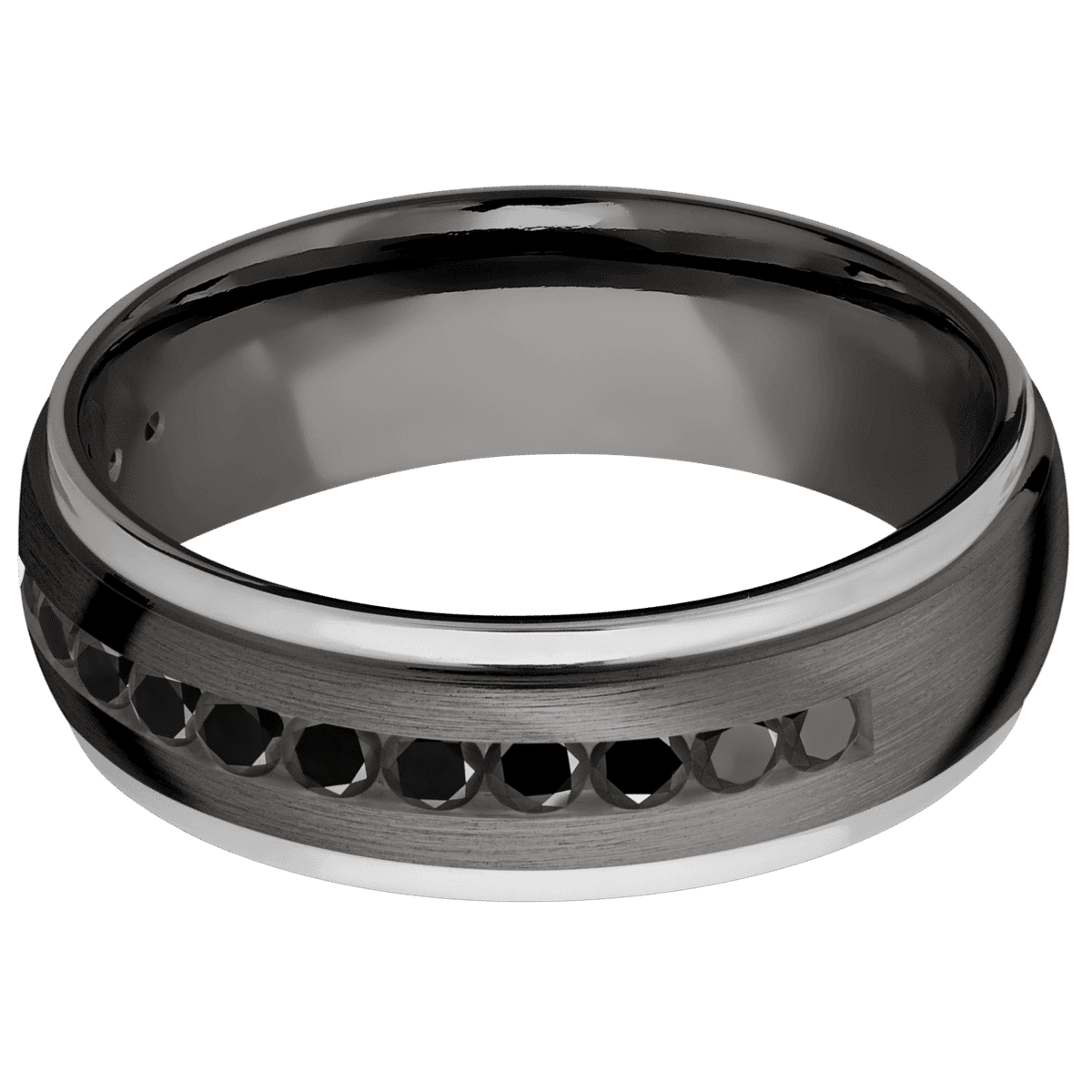 Tantalum Noir + Satin Polish Finish - NTA7DGE21EDGE/PTHALFETERNITYBLKDIA.05CH - Custom