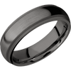 Tantalum Noir + Satin Sand Finish - 6 mm wide Domed Stepped Down Edges Tantalum Noir band. - Custom