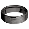 Tantalum Noir + Treebarkh Polish Finish - 7 mm wide Beveled Tantalum Noir band. - Custom
