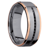 Tantalum + Satin Polish Finish - TA8FGE21EDGE/14KRHALFETERNITYBLKDIA.015CH - Custom