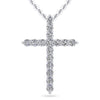 Timeless Cross Diamond Necklace - Available in.24 - 2.00ct - Lab Natural Necklace
