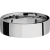 Titanium + Polish Finish - 7 mm wide Flat Titanium band. - Custom