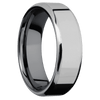 Titanium + Polish Polish Finish + Tantalum - 7 mm wide Beveled Titanium band featuring a Tantalum sleeve. - Custom