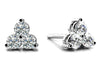 Trillium Diamond Studs- Choice of Natural or Lab Diamonds -.20ct to.96ct Total Weight - Lab or Natural Diamond Earrings