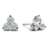 Trillium Diamond Studs- Choice of Natural or Lab Diamonds -.20ct to.96ct Total Weight - Lab or Natural Diamond Earrings
