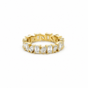 Trois et Moi Eternity Band | Emerald and Pear Shape | Lab or Natural Diamonds - Lab / Natural Wedding Bands
