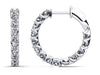 U-Shape Prong Diamond Hoop – view 2 of 3