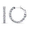 U-Shape Prong Diamond Hoop – view 1 of 3