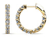 U-Shape Prong Diamond Hoop – view 3 of 3
