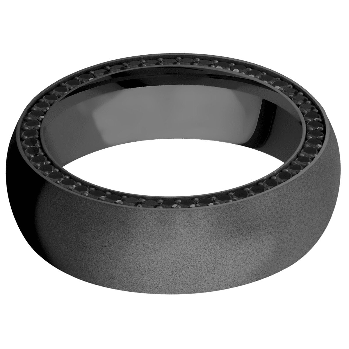 Zirconium + Bead Finish - Z7DSIDEETERNITYBLKDIA.01BEAD - Custom