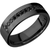 Zirconium + Bead Finish - Z7FHALFETERNITYBLKDIA.03BEAD - Custom
