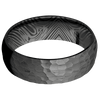 Zirconium + Hammer Finish - 7 mm wide Domed Zirconium band. - Custom