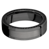 Zirconium + Polish Finish - ZPF7F14/TANTALUMNOIRSIDEETERNITYBLKDIA.01BEAD - Custom