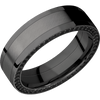 Zirconium + Polish Finish - ZPF7F14/TANTALUMNOIRSIDEETERNITYBLKDIA.01BEAD - Custom