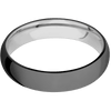 Zirconium + Polish Finish + Titanium - 5 mm wide Domed Zirconium band featuring a Titanium sleeve. - Custom