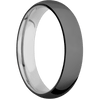 Zirconium + Polish Finish + Titanium - 5 mm wide Domed Zirconium band featuring a Titanium sleeve. - Custom
