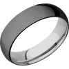Zirconium + Polish Finish + Titanium - 6 mm wide Domed Zirconium band featuring a Titanium sleeve. - Custom