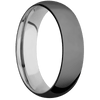 Zirconium + Polish Finish + Titanium - 6 mm wide Domed Zirconium band featuring a Titanium sleeve. - Custom