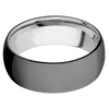 Zirconium + Polish Finish + Titanium - 8 mm wide Domed Zirconium band featuring a Titanium sleeve. - Custom