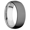 Zirconium + Polish Finish + Titanium - 8 mm wide Domed Zirconium band featuring a Titanium sleeve. - Custom