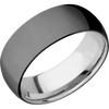 Zirconium + Polish Finish + Titanium - 8 mm wide Domed Zirconium band featuring a Titanium sleeve. - Custom