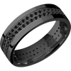 Zirconium + Polish Finish - Z7FBLKDIA2ROWETERNITY.015BEAD - Custom