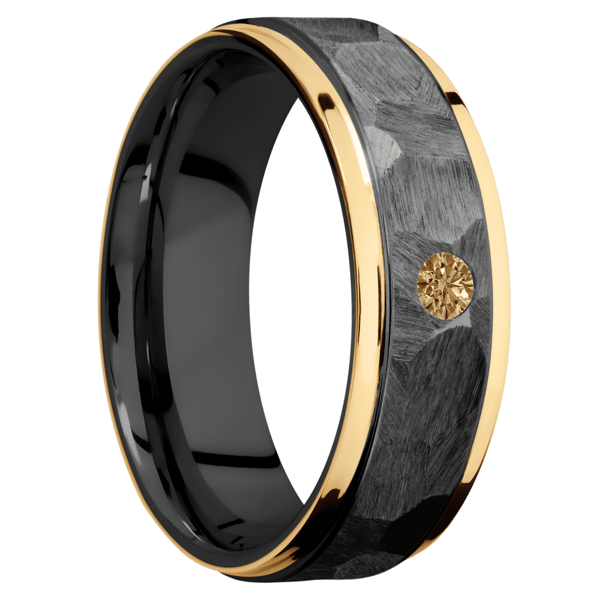 Zirconium + Rock Polish Finish - Z7FGE21EDGE/14KYCOCODIA.10F - Custom
