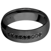 Zirconium + Satin Finish - Z7DHALFETERNITYBLKDIA.03BEAD - Custom