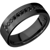 Zirconium + Satin Finish - Z7FHALFETERNITYBLKDIA.03BEAD - Custom