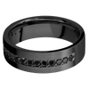 Zirconium + Satin Finish - Z7FHALFETERNITYBLKDIA.03BEAD - Custom