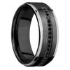 Zirconium + Satin Polish Finish - Z8FGE21EDGE/SSHALFETERNITYBLKDIA.015BEAD - Custom