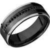 Zirconium + Satin Polish Finish - Z8FGE21EDGE/SSHALFETERNITYBLKDIA.015BEAD - Custom