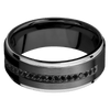 Zirconium + Satin Polish Finish - Z8FGE21EDGE/SSHALFETERNITYBLKDIA.015BEAD - Custom
